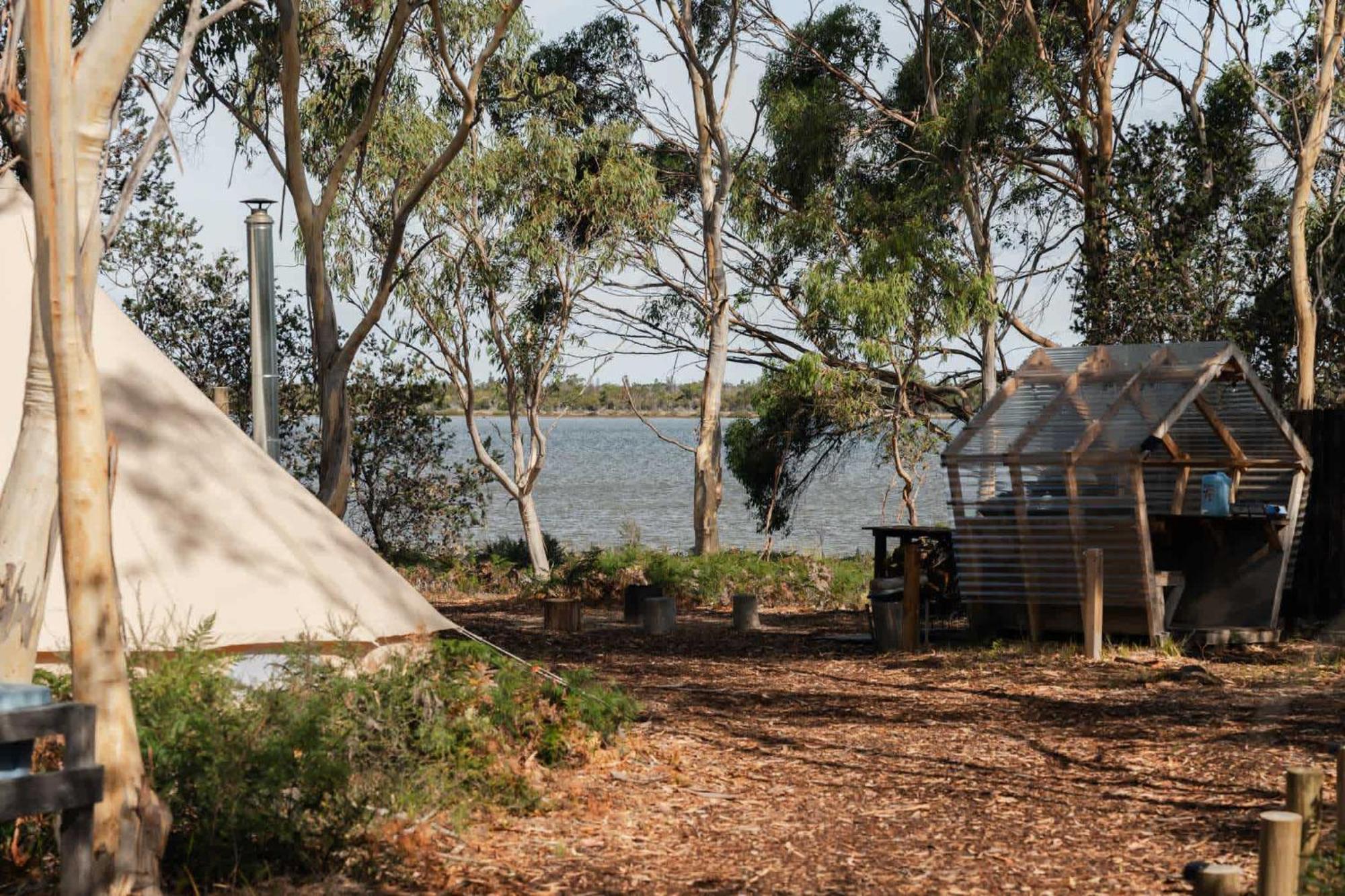 ホテル Numie - Freycinet Peninsula - Glamping - Heated - Waterfront コールズ・ベイ エクステリア 写真